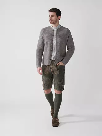 GOTTSEIDANK | Gilet traditionnel en tricot XAVER | hellgrau